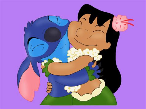 Lilo and Stitch hug by HeinousFlame on DeviantArt