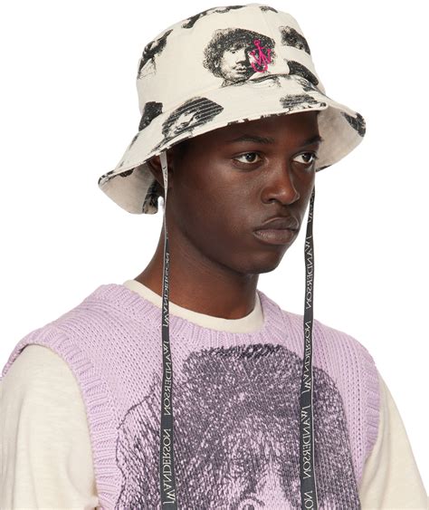 JW Anderson Off White Rembrandt Asymmetrical Bucket Hat JW Anderson