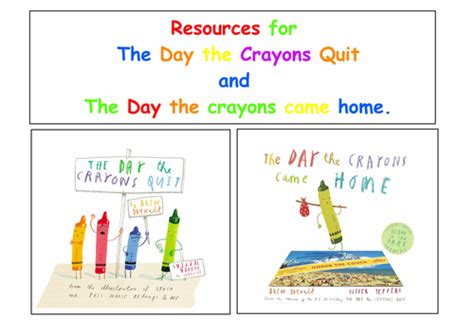 The Day The Crayons Quit Resources Teaching Resources