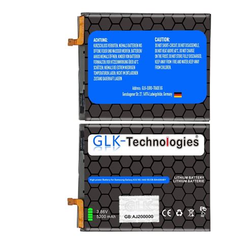 Glk Technologies F R Samsung Galaxy A G Akku Eb Ba Aby Battery