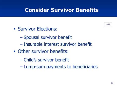 How Does Survivor Benefits Work