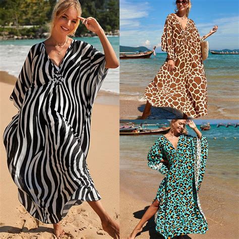 Uveng Uveng Robe Beach Coat Beach Vacation Sunscreen Long Dress Bikini