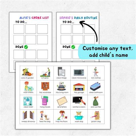 Daily Visual Routine Cards, EDITABLE Cards and Routine Chart, Daily ...