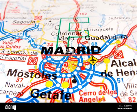 Mapa De La Ciudad De Madrid Fotografías E Imágenes De Alta Resolución