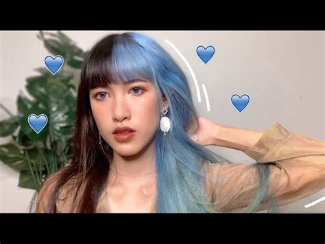 ย้อมผมสีฟ้าด้วยตัวเอง I Dyed Blue Hair 💙