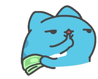 Blue Cat Sticker Blue Cat Bugcat Descobrir E Compartilhar Gifs