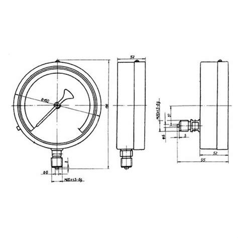 Манометр МТП-1М 250 кгс см2 поворотной части КС-3577-3 в Челябинске ...