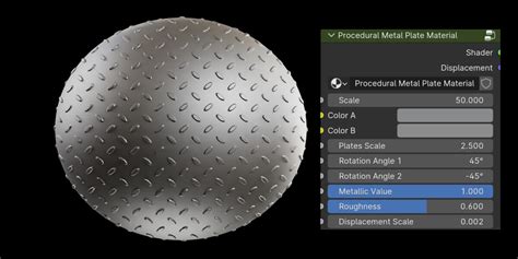 Artstation Blender Procedural Metal Materials Package 5 Game Assets