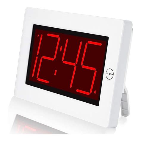 Aoibox Digital Wall Clock 8 in. Extra Large Display 3 in. LED Digit ...