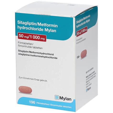 Sitagliptin Metformin Hcl Mylan Mg Mg Fta St Mit Dem E