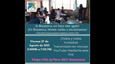 Foro Institucional Ied Bosanova Bilingual School En Bosanova