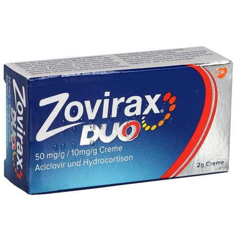 Zovirax Duo 50 Mg G 10 Mg G 2 G GlaxoSmithKline Consumer Healthcare