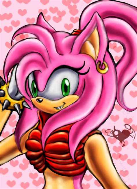 Adult Amy Rose Close Up By Sensum On Deviantart