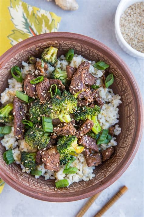 Minute Sesame Ginger Garlic Broccoli Beef Stir Fry The Roasted Root