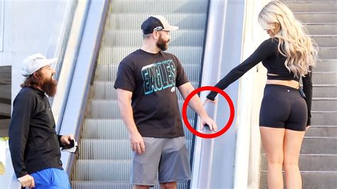 Touching Hands On The Escalator Prank 3 Youtube