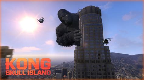 GTA 5 KING KONG Destroys Los Santos Gameplay YouTube