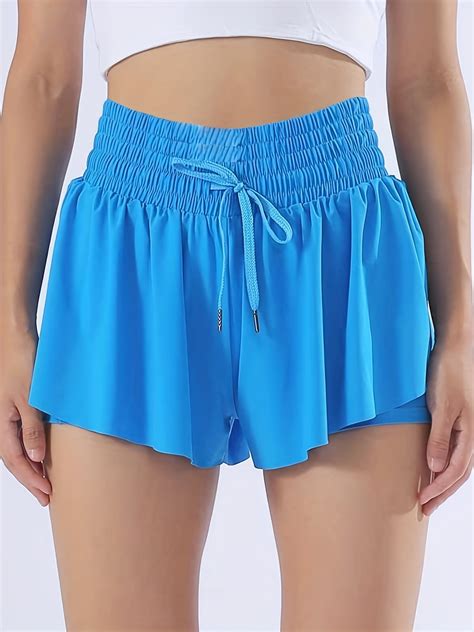 High Waisted Athletic Skirt With Built In Shorts Quick Drying Fabric