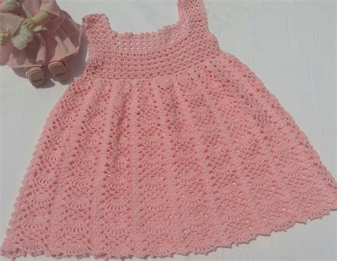 Vestido Para Niña Tejido A Crochet O Ganchillo Variedad De Vestidos