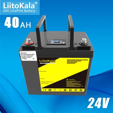 Liitokala Bateria Com Bms Para O Inversor Painel Solar Scooter Power Backup Luz Do Barco 24v