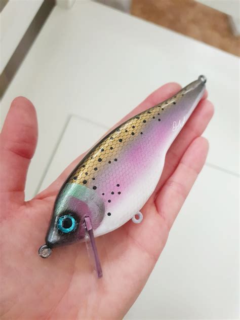 Hand Made Handmade Lure Bait Painted Wooden Bait Homemade Fishing Lures