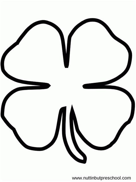 Free Printable Clover Template