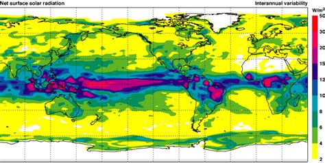 Net Surface Fluxes Of Solar Radiation Positive Downwards