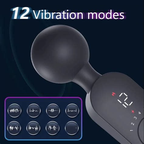 Av Wand Massager Smart Heating Vibrator Digital Display G Spot Clitoris