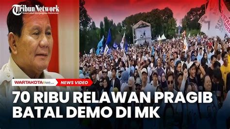 Suasana Depan Gedung MK Pendukung Prabowo Gibran Batal Demo Sengketa