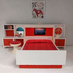 Lundby Original Complete Bedroom Set With Lights Etsy