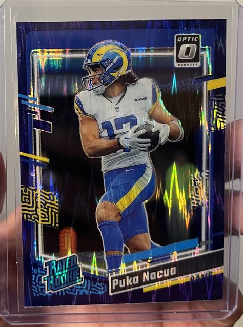 Panini Donruss Optic Football Puka Nacua Rated Rookie Purple Shock