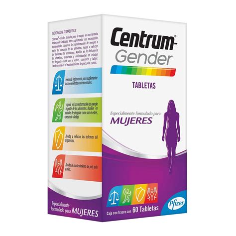 Multivitam Nico Centrum Gender Mujeres Frasco Con Tabletas