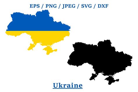 Ukraine National Flag Map Design Graphic by terrabismail · Creative Fabrica