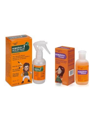 Neositrín Kit Antipiojos Spray Gel 100 ml Champú 100 ml