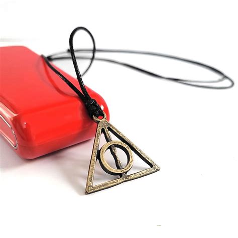 Colar Harry Potter Rel Quias Da Morte Ouro Velho Ajust Vel