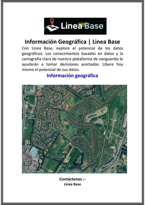 Ppt Informaci N Geogr Fica Linea Base Powerpoint Presentation Free