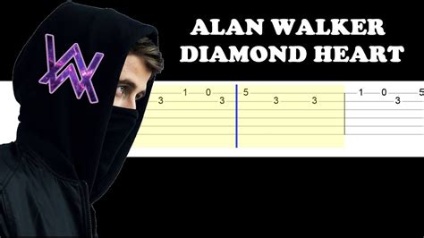 Alan Walker Diamond Heart Easy Guitar Tabs Tutorial Youtube