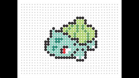 Hama Bead Bulbasaur Pokemon Series Youtube