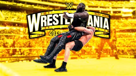 Brock Lesnar Vs Omas Wwe Wrestlemania Youtube