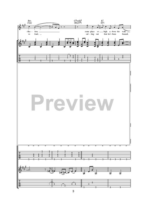 I Shall Be Released" Sheet Music by Bob Dylan for Guitar Tab - Sheet ...