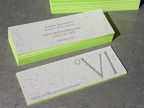 20 Thick Edge Colored Business Cards