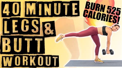 Minute Legs And Butt Workout Burn Calories Youtube