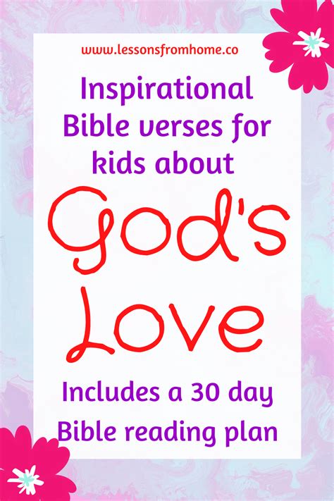 Inspirational bible verses for kids about god s love – Artofit