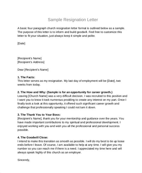 Free 4 Sample Board Resignation Letter Templates In Pdf Ms Word