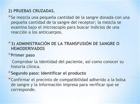 Transfusión sanguínea y hemoderivados PPT