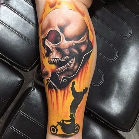 50 Ghost Rider Tattoo Designs For Men Supernatural Antihero Ideas