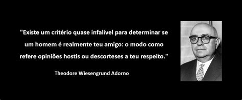 Theodore Wiesengrund Adorno Cita Me Fci Ncias