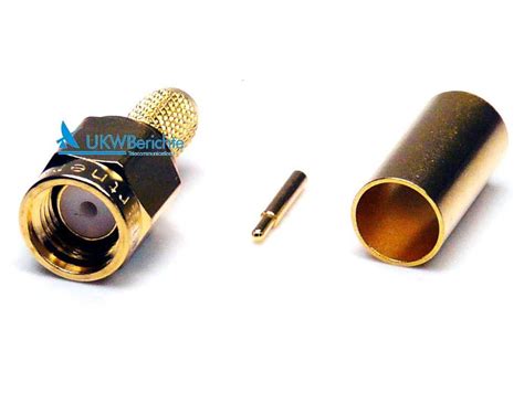 Sma Stecker F R Kabel Rg Gold Crimp Der Online Shop Von Ukw