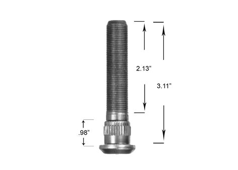 Metric Wheel Stud Rh Studs Hd Truck Parts