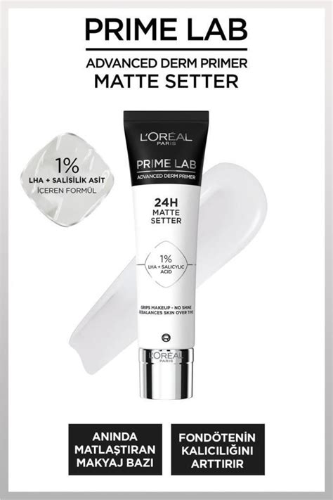 L Oreal Paris Prime Lab Matte Setter H Makyaj Baz Ml