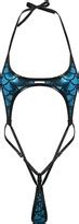 YUUMIN Woman S Micro Bikini Extreme Sling Shot Lingerie Fish Scale Bra